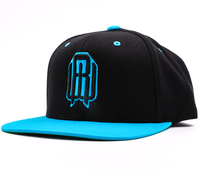 Electric Blue/Black RW Logo Snapback Hat