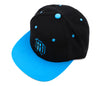 Electric Blue/Black RW Logo Snapback Hat